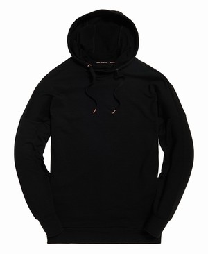 Superdry Active Studio Luxe Oversized Női Kapucnis Pulóver Fekete | VIGFA8692